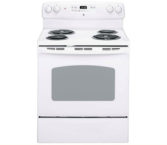 GE 30In Free-standing Electric Range in White - JCBP240DMWW