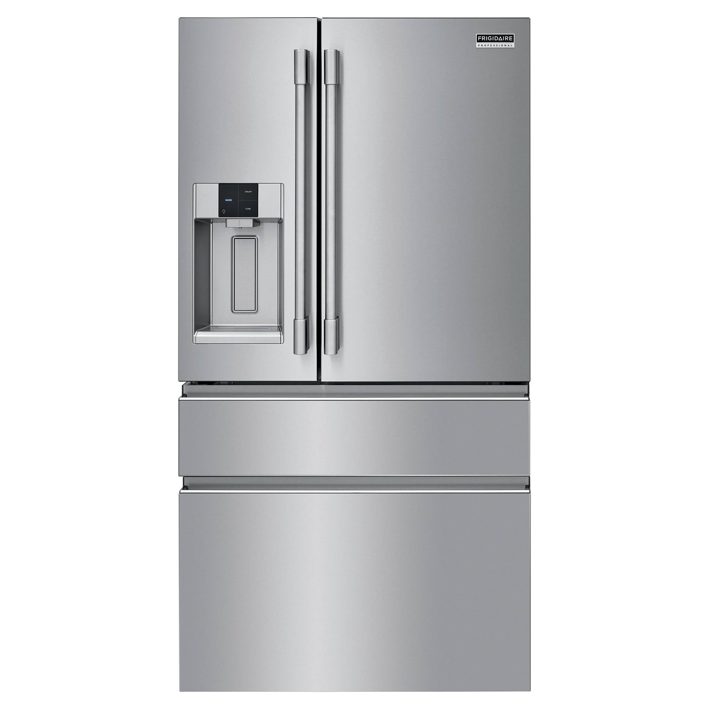 Frigidaire Professional 36 Inch Counter-Depth 4-Door French Door Refrigerator, 21.4 Cu. Ft., Stainless Steel - PRMC2285AF