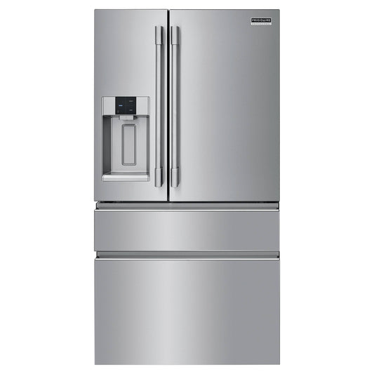 Frigidaire Professional 36 Inch Counter-Depth 4-Door French Door Refrigerator with 21.4 Cu. Ft. Capacity, Smudge-Proof Stainless Steel - PRMC2285AF