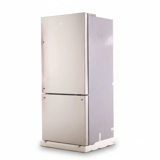 Beko 30 Inch Bottom Freezer Refrigerator with HarvestFresh, Stainless Steel - BFBD30216SS