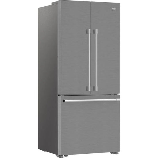 Beko 30 Inch French Door Refrigerator, Fingerprint-Free Stainless Steel - BFFD30216SSIM