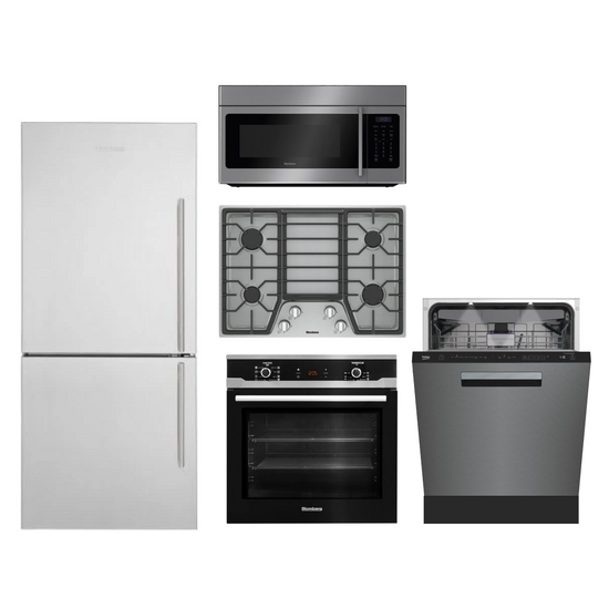 Euro Collection - Blomberg Fridge and Cooking - Beko Dish (BRFB1812SSLN, CTG30400SS, BOTR30200CSS, BWOS24110B & DDT38532XIH) + (Bundle Discount at Cart)