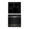 Whirlpool Black Cooktop & Wall Oven (WCE55US4HB & WOES7030PV) + $50 off at cart!