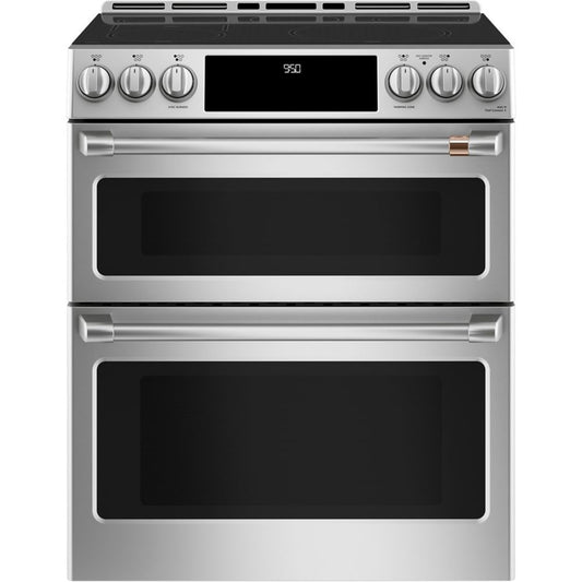 Café Slide-In Smart Induction Double Oven Range, Stainless Steel - CCHS950P2MS1