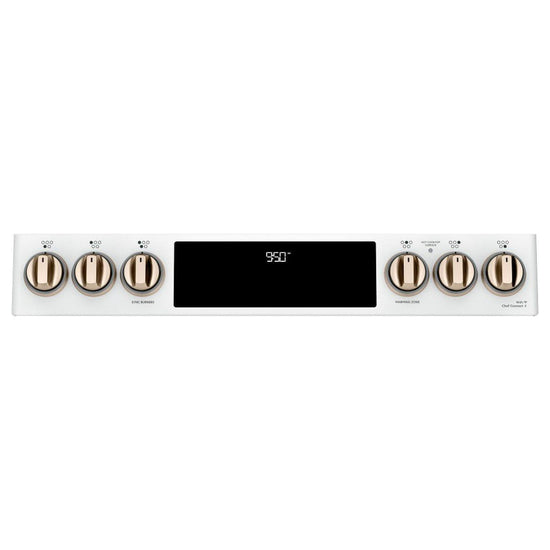 Café 30 Inch Slide-In Smart Induction Range, Matte White - CCHS950P4MW2