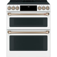 Café 30 Inch Slide-In Smart Induction Range, Matte White - CCHS950P4MW2