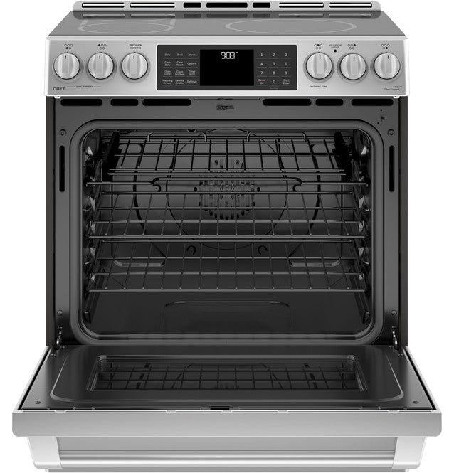 Cafe Electric Range, Electric, 30", 5.6 cu. ft. Stainless Steel - CCHS985SELSS