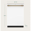 Cafe 24 Inch Fully Integrated Smart Dishwasher, Matte White - CDT888P4VW2