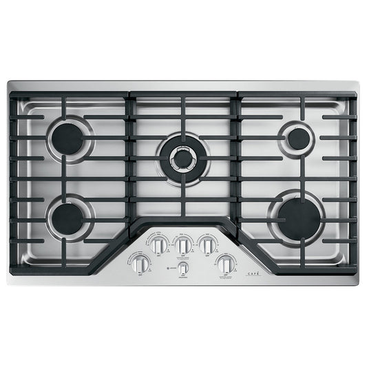 Café 36 Inch 5-Burner Gas Cooktop, Stainless - CGP95362MS1