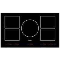 Blomberg 36 Inch Induction Cooktop, Frameless Black Glass - CTI36510