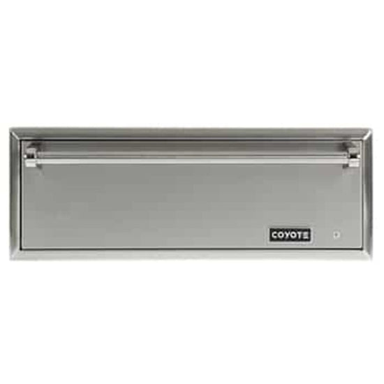 Coyote 30 Inch Outdoor Warming Drawer with Electric Heating Element - CWD