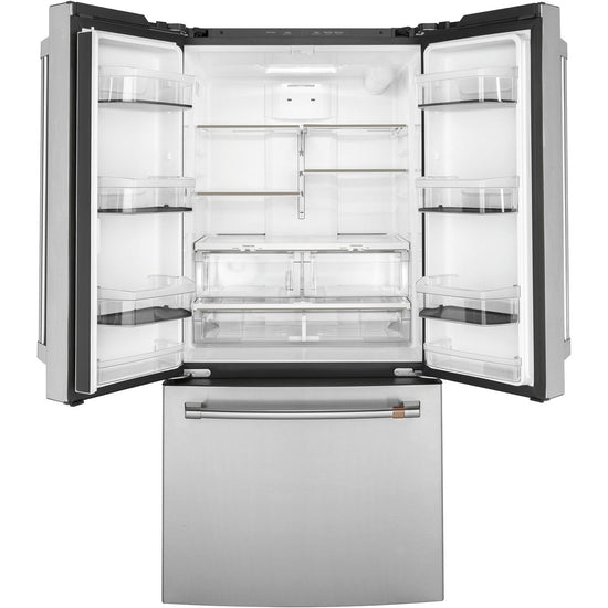 Café 33 Inch 18.6 Cu. Ft. Counter-Depth French Door Refrigerator, Stainless Steel - CWE19SP2NS1