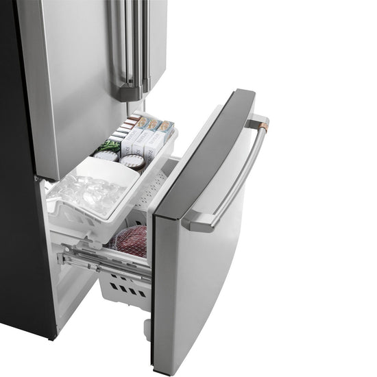 Café 33 Inch 18.6 Cu. Ft. Counter-Depth French Door Refrigerator, Stainless Steel - CWE19SP2NS1
