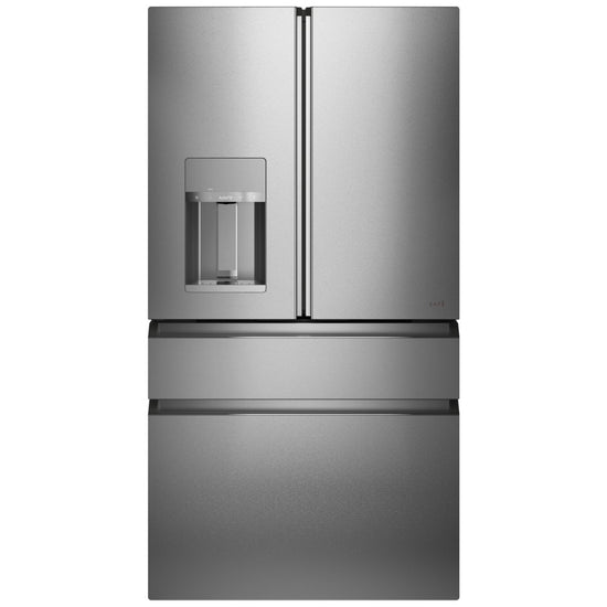 Cafe 36 Inch Counter-Depth 4-Door French Door Refrigerator, Platinum Glass - CXE22DM5PS5