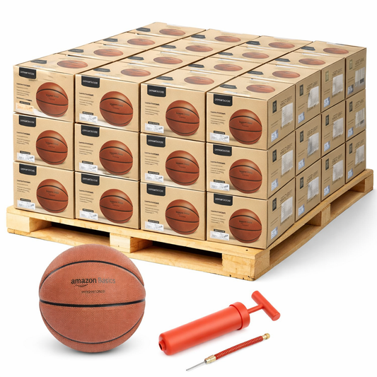 Pallet of 54 New-in-box  AmazonBasics PU Composite Basketball - B07VQGBH3N - Greater Toronto Area