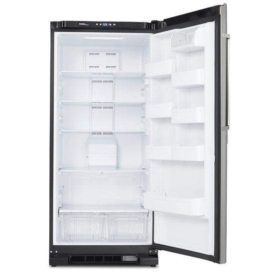 Danby 30 Inch Single-Door Refrigerator, 17 Cu. Ft., Stainless Steel - DAR170A3BSLDD-RF