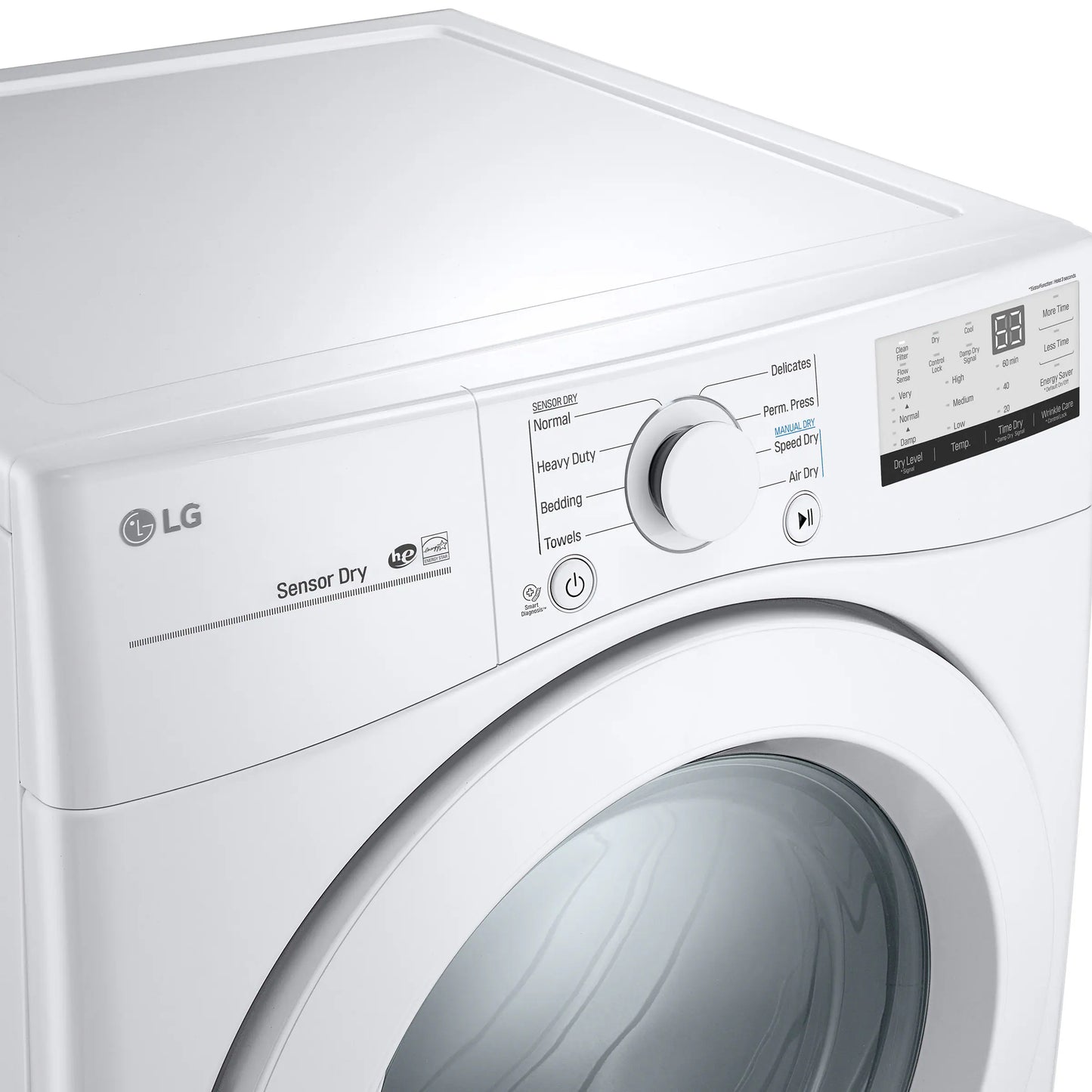 LG WHITE 7.4 CU. FT. ULTRA LARGE CAPACITY ELECTRIC DRYER - DLE3400W