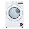 LG 7.4 Cu. Ft. Vented Stackable Electric Dryer with Sensor Dry, White - DLE3400W