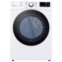 LG 7.4 cu ft Stackable Vented Electric Dryer, White - DLE3600W