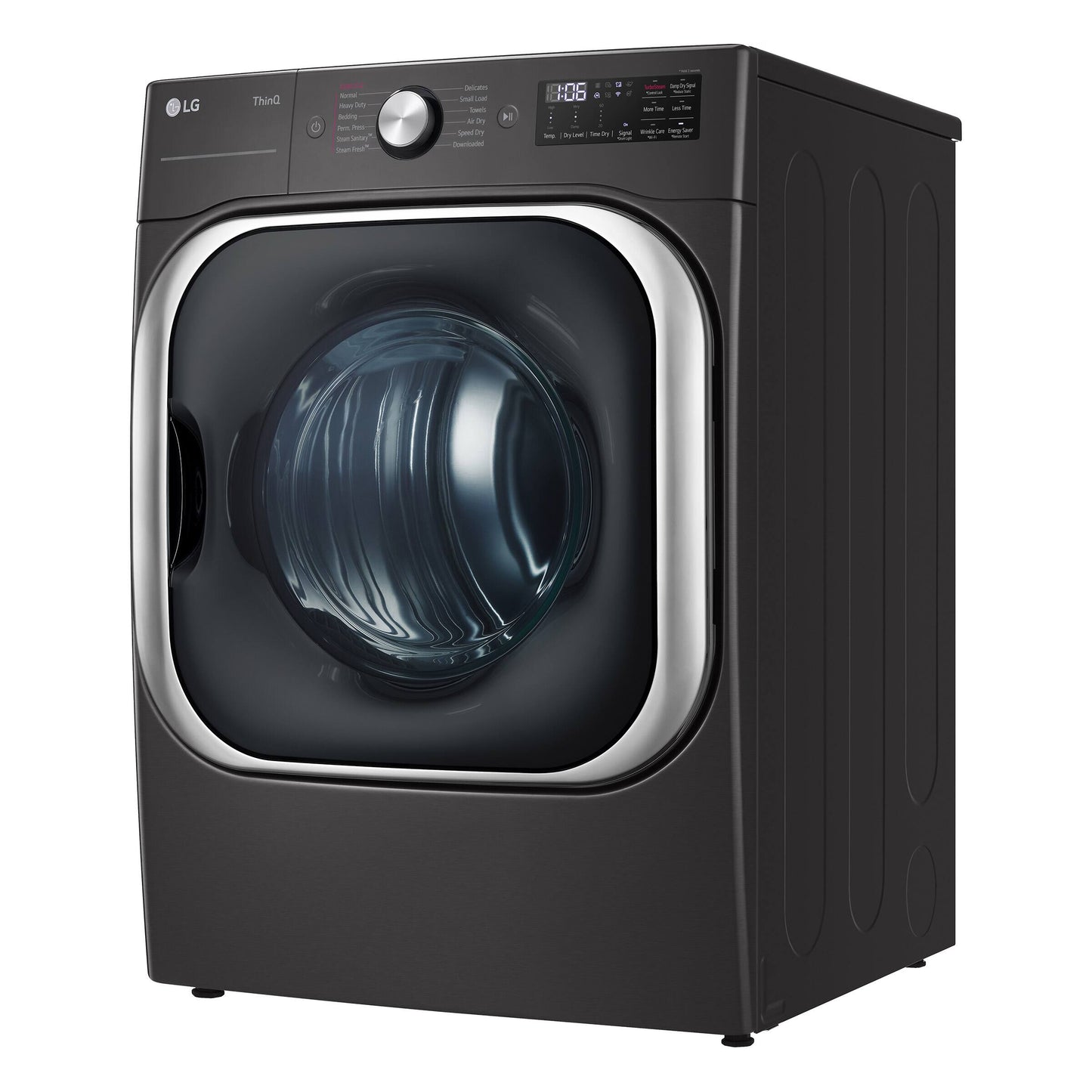 LG 9.0 CU. FT. BLACK STEEL SMART WI-FI ENABLED FRONT LOAD ELECTRIC DRYER WITH TURBOSTEAM AND BUILT- DLEX8900B