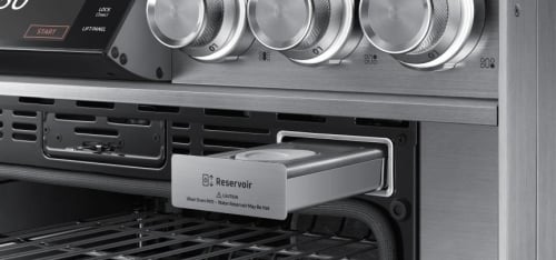 Dacor 36 Inch Dual Fuel Range, 4.8 cu. ft. Capacity, Graphite Stainless - DOP36C86DLM/DA