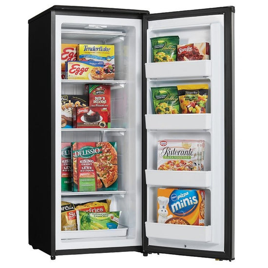 Danby Upright Freezer 8.5 cu. ft., Stainless Steel - DUFM085A4BSLDD