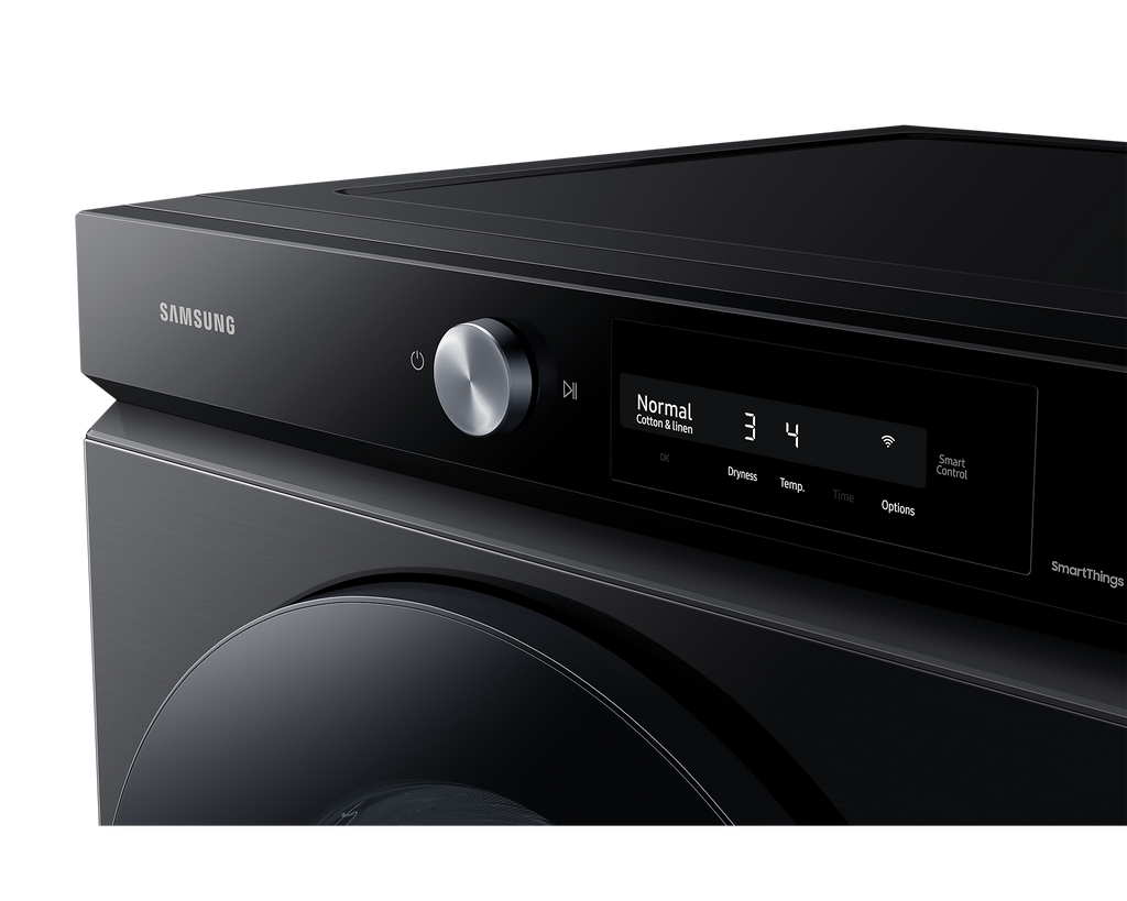 SAMSUNG BESPOKE 27 IN. 7.5 CU. FT. BLACK STAINLESS STEEL ELECTRIC DRYER WITH SUPER SPEED DRY - DVE46BB6700VAC