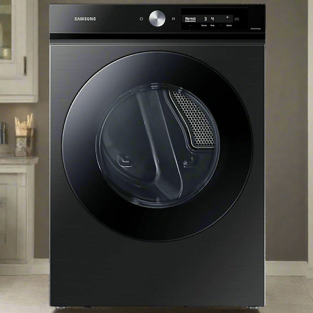 SAMSUNG BESPOKE 27 IN. 7.5 CU. FT. BLACK STAINLESS STEEL ELECTRIC DRYER WITH SUPER SPEED DRY - DVE46BB6700VAC