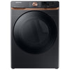 Samsung 7.5 cu. ft. Electric Steam Dryer, Black Stainless Steel - DVE50BG8300VAC