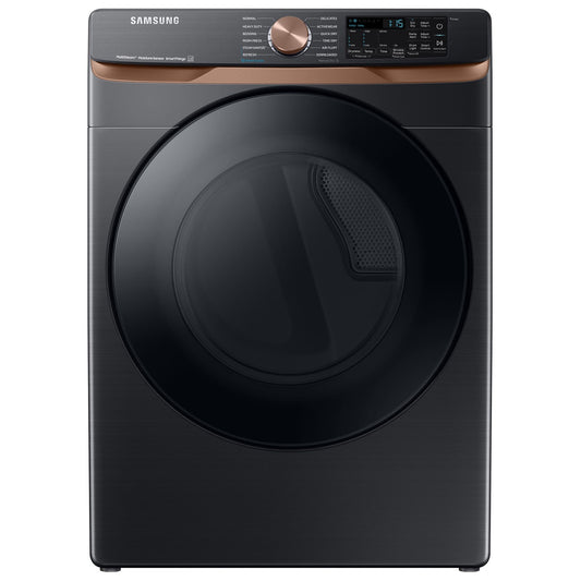 Samsung 7.5 cu. ft. Electric Steam Dryer, Black Stainless Steel - DVE50BG8300VAC