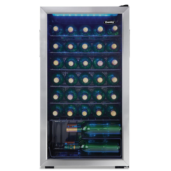 Danby 3.3 Cu. Ft. 36-Bottle Freestanding Wine Cooler - DWC036A1BSSDB-RF