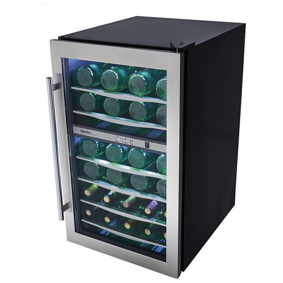 Danby 38-Bottle Dual-Zone Wine Cooler, Stainless Steel - DWC040A3BSSDD-RF