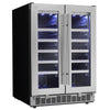 Silhouette Pro 4.7 Cu. Ft. Dual Zone Side-by-Side Wine Cooler - DWC047D1BSSPR-RF