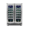 Silhouette Pro 4.7 Cu. Ft. Dual Zone Side-by-Side Wine Cooler - DWC047D1BSSPR-RF