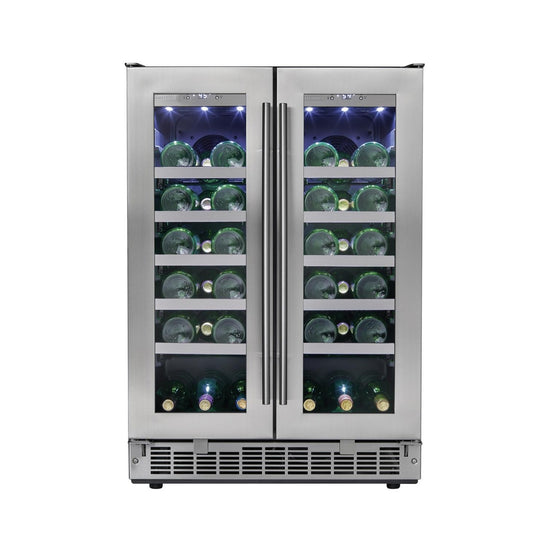 Silhouette Pro 4.7 Cu. Ft. Dual Zone Side-by-Side Wine Cooler - DWC047D1BSSPR-RF