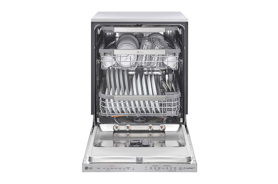 LG 24 Inch Top Control Dishwasher with TrueSteam and QuadWash, Stainless Steel - LDP6810SS
