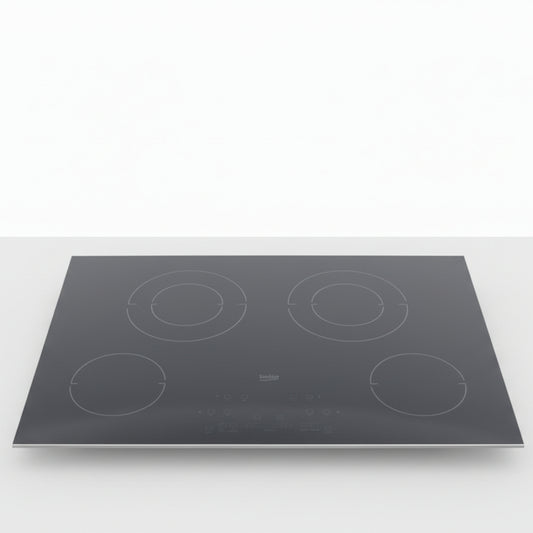 Beko 30 Inch Built-In Electric Cooktop with 4 Burners and Touch Control - ECTM30102 BEKO