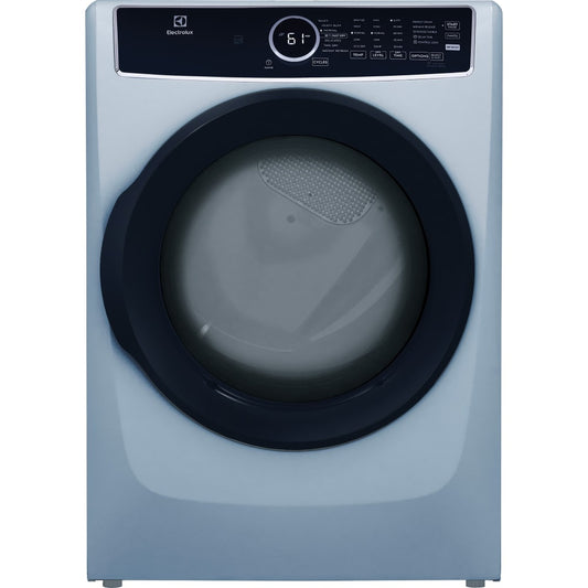 Electrolux 8.0 Cu. Ft. Front Load Electric Dryer with Instant Refresh, Glacier Blue - ELFE743CAG
