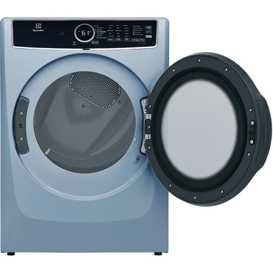 Electrolux 8.0 Cu. Ft. Front Load Electric Dryer with Instant Refresh, Glacier Blue - ELFE743CAG