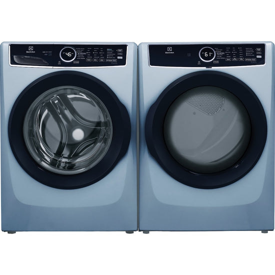 Electrolux 8.0 Cu. Ft. Front Load Electric Dryer with Instant Refresh, Glacier Blue - ELFE743CAG