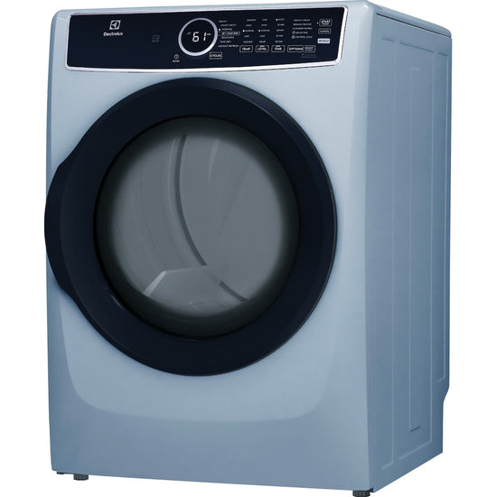 Electrolux 8.0 Cu. Ft. Front Load Electric Dryer with Instant Refresh, Glacier Blue - ELFE743CAG