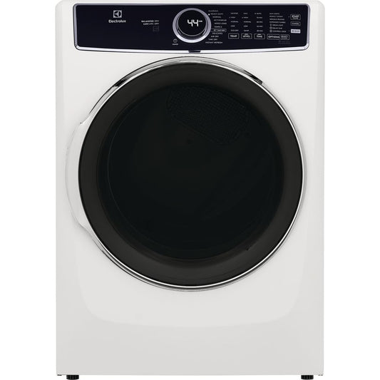 Electrolux 27 Inch Electric Steam Dryer with 8.0 cu. ft. Capacity, White - ELFE763CAW