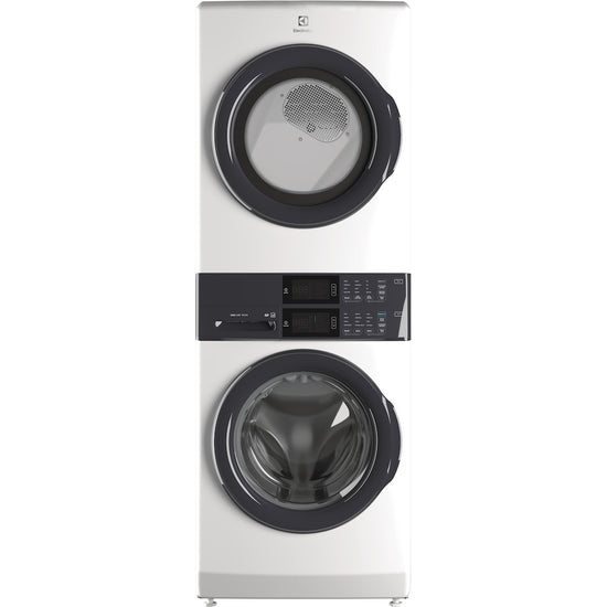 Electrolux Laundry Tower Front Load Washer 5.1 cu. ft. and Electric Dryer 8 cu. ft. - ELTE730CAW