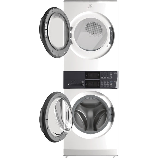 Electrolux Laundry Tower Front Load Washer 5.1 cu. ft. and Electric Dryer 8 cu. ft. - ELTE730CAW