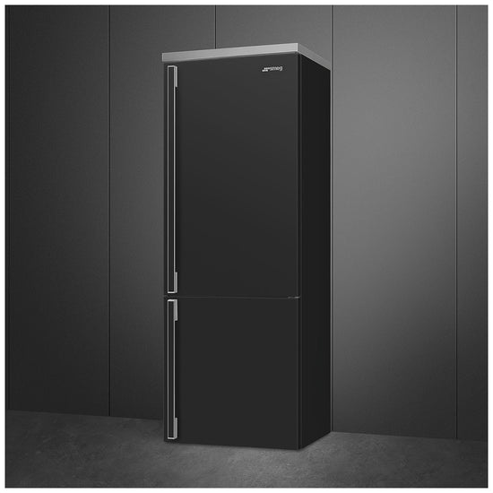 Smeg 28 Inch Bottom Mount Refrigerator, Anthracite - FA490URAN