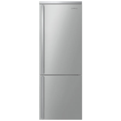Smeg 28 Inch Bottom Mount Refrigerator, Stainless Steel - FA490URX