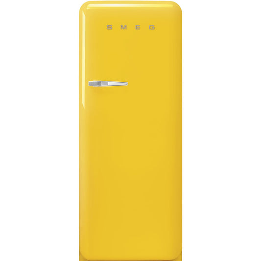 Smeg 28" 50's Style One-Door Refrigerator, Yellow - FAB28URYW3