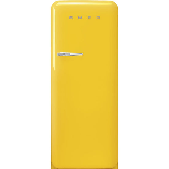 Smeg 28" 50's Style One-Door Refrigerator, Yellow - FAB28URYW3