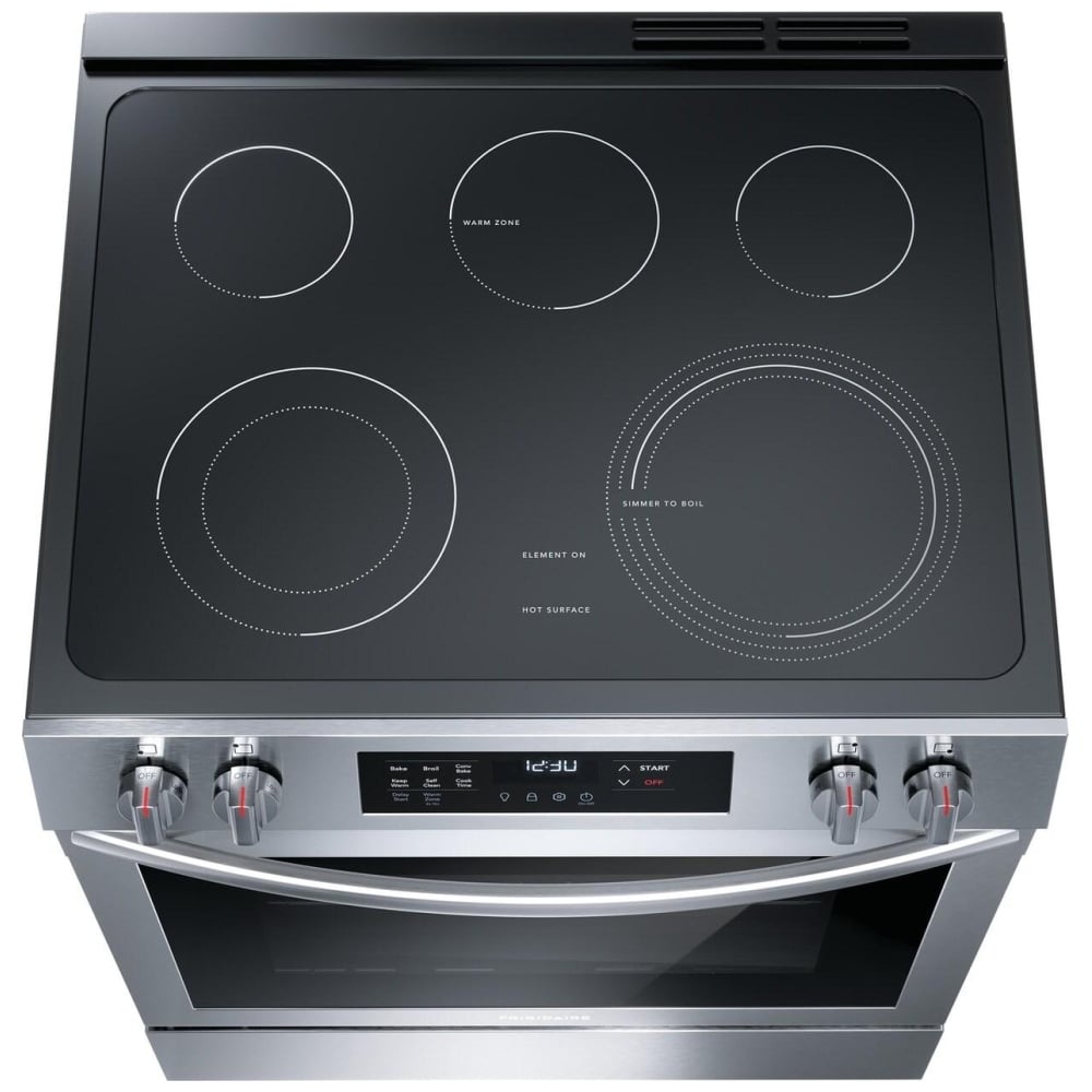 FRIGIDAIRE 30 IN 5.3 CU FT. STAINLESS STEEL ELECTRIC FREESTANDING RANGE WITH CONVECTION BAKE - FCFE308CAS