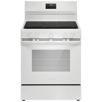 Frigidaire 30 Inch Electric Range with 5-Element Cooktop, White - FCRE305CBW